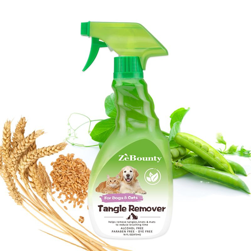 Quick Detangle Spray for Matted Fur Pets Paraben Alcohol Dye Free Natural Extract Formula Dog Cat Supplies