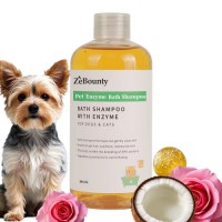 Vegan Organic Dog Shampoo with Natural Ferments. Cleans, Conditions, Detangles, and Moisturizes Sensitive-skin Dogs' Coats