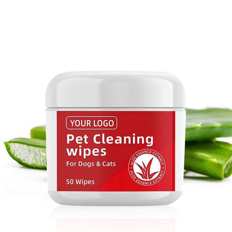 Custom Design Pet Cleaning Wipes Multifunctional Portable Wipes for Dogs Cats Ears Eyes Dirt Removal Outdoors