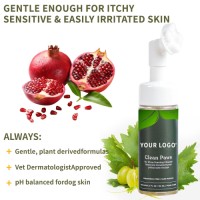 Natural Essential Oils Dog Cat Paw Cleaning Foam Wash-Free Hydrating Cocoyl Glucoside Foot Care Foam