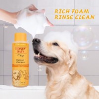 Private Label Premium Pet Cleaning Shampoo Deodorizing Dog Cat Shampoo Long-Lasting Freshness Wash Shower Honey Oats