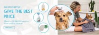 Hypoallergenic Fragrance Free Pet Shampoo for Cats Dogs Grape Seed Oil Extract Anti-Itch Moisturizing Deodorizing Cleanser