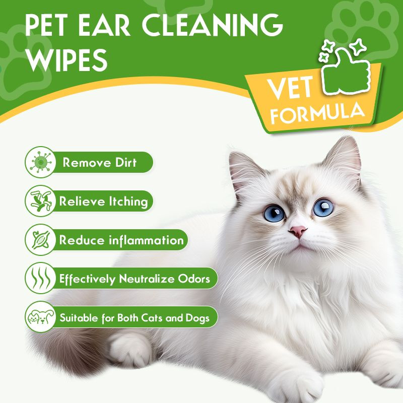 Hot Selling Products Pet Wipes Remove Dirt Cat Pet Circle Wipes for Pets Cleaning Eyes Dog Fur Skin Clean Odors Reduce