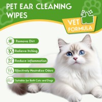 Hot Selling Products Pet Wipes Remove Dirt Cat Pet Circle Wipes for Pets Cleaning Eyes Dog Fur Skin Clean Odors Reduce