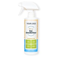 Fast-Acting Pet Odor Eliminator Spray 16oz Fragrance-Free Kiwi Blossom Extract Deodorant Spray for Dog Cat