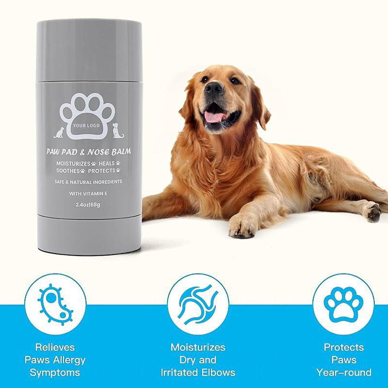New Customized Cat Dog Paw Pad Balm Stick Lick Safe Pets Paw Blam Protector Moisturizer Cracked Dry Damaged Nose Paw Ba