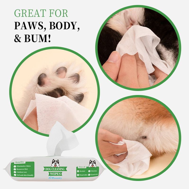 Customized Natural Clean Grooming Deodorizing Wipes for Pets Deodorizing Plant Based Dog Wipes for Paws Butt Body