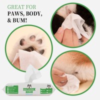 Customized Natural Clean Grooming Deodorizing Wipes for Pets Deodorizing Plant Based Dog Wipes for Paws Butt Body