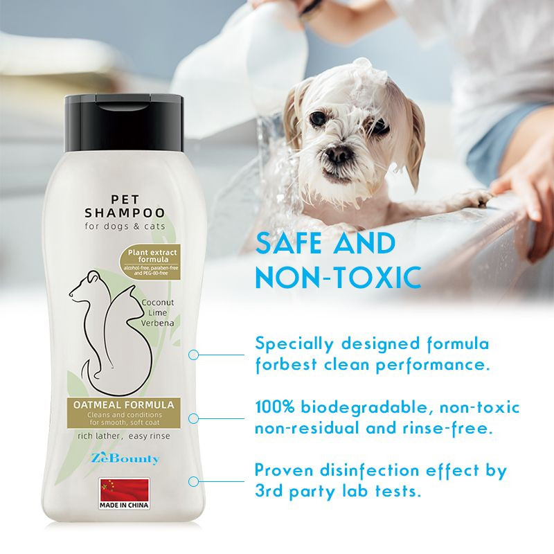 Custom Non Toxic Dog Cat Shampoo Itching Dry Skin Relief Pet Shower Gel Pet Coat Nourishing Cleansing Supplies