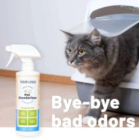 Fast-Acting Pet Odor Eliminator Spray 16oz Fragrance-Free Kiwi Blossom Extract Deodorant Spray for Dog Cat